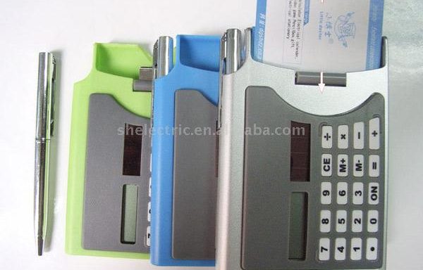 Visitenkartenhülle mit Taschenrechner / CardCase Calculator