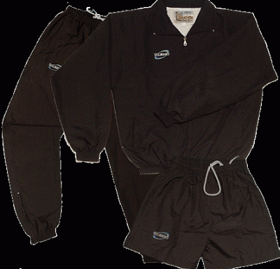 Trainingsanzug schwarz mit Short / Tracksuit, black with shorts