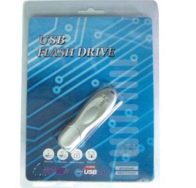 USB-Stick mit Verpackung (durchsichtiger Hartplastikdeckel auf Karton) / USB-Stick with packing (plastic on paper)